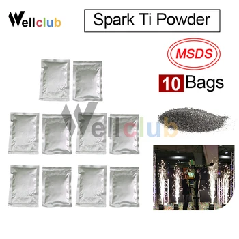 10 Bags Titanium Powder 200g/Bag Ti Powder For Stage Cold Spark Fountain Machine Fireworks Sparkular Machine MSDS Powder
10 Bags Titanium Powder 200g/Bag Ti Powder For Stage Cold Spark Fountain Machine Fireworks Sparkular Machine MSDS Powder