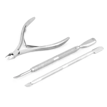 3Pcs/ Set Stainless Steel Nail Cuticle Nipper Tool Spoon Pusher Remover Cutter Clipper Manicure Pedicure Cleaning Rasper Set
3Pcs/ Set Stainless Steel Nail Cuticle Nipper Tool Spoon Pusher Remover Cutter Clipper Manicure Pedicure Cleaning Rasper Set