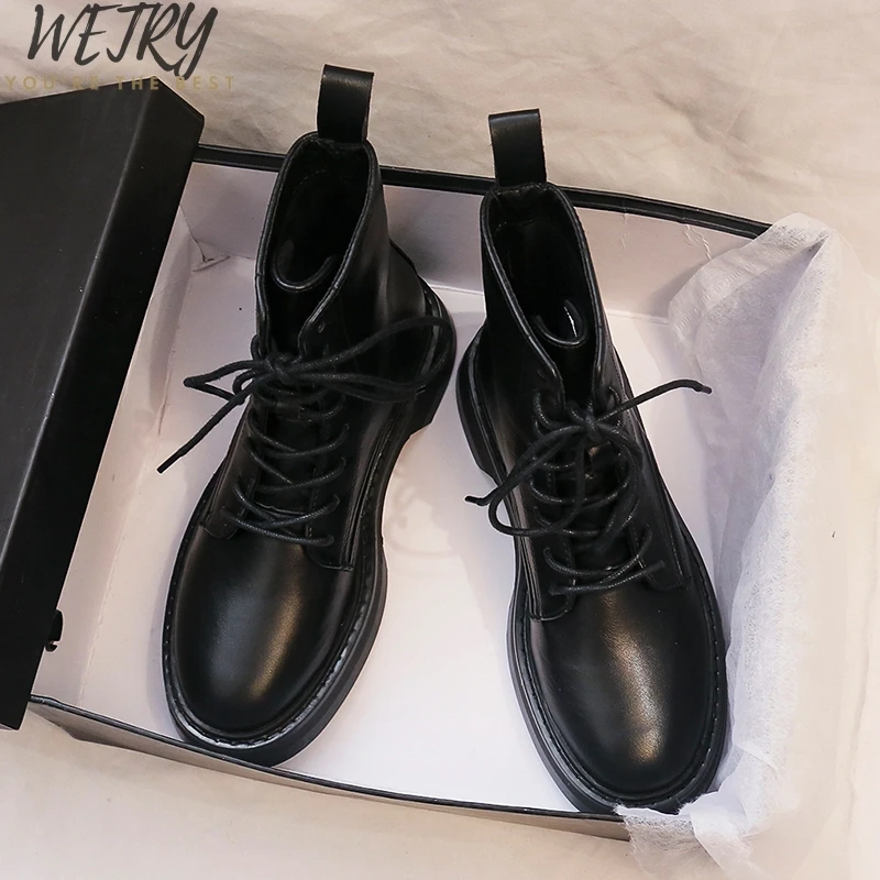 Fashion Women Jason Martins Boots Autumn Winter Motorcycle Ankle Platform Boots Ladies Boots Black PU Leather Shoes
Fashion Women Jason Martins Boots Autumn Winter Motorcycle Ankle Platform Boots Ladies Boots Black PU Leather Shoes