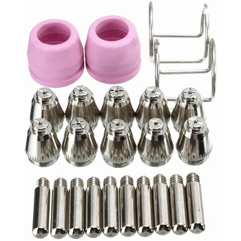 24PCS SG-55 AG-60 WSD-60 Plasma Cutter Cutting Torch Tip Nozzles Consumables Kit Plasma Electrode Nozzle
24PCS SG-55 AG-60 WSD-60 Plasma Cutter Cutting Torch Tip Nozzles Consumables Kit Plasma Electrode Nozzle