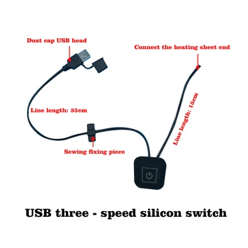 Vest USB Plug Winter 3 Speed Cloth Jacket Heating Pad With Dust Cap Adjustable Washable Silicone Switch Warmer Electric 5v
Vest USB Plug Winter 3 Speed Cloth Jacket Heating Pad With Dust Cap Adjustable Washable Silicone Switch Warmer Electric 5v