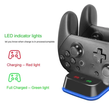 Dock Game Controller Charging Dual Charging Station Stand for Nintendo Switch Pro Handle Charger 
Dock Game Controller Charging Dual Charging Station Stand for Nintendo Switch Pro Handle Charger