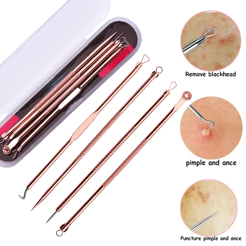1/4pcs/set Blackhead Comedone Acne Needle Remover Tool Kit Clip Pimple Spoon for Face Skin Care Tool Needles Facial Pore Cleaner
1/4pcs/set Blackhead Comedone Acne Needle Remover Tool Kit Clip Pimple Spoon for Face Skin Care Tool Needles Facial Pore Cleaner