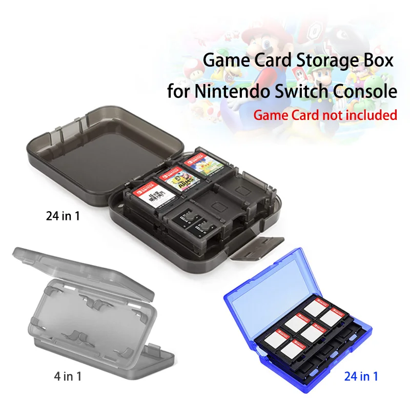 24-in-1&4-in-1 Nintend Case Portable Game Cards Case Shockproof Hard Shell Protective Storage Box for Nintend Switch
24-in-1&4-in-1 Nintend Case Portable Game Cards Case Shockproof Hard Shell Protective Storage Box for Nintend Switch