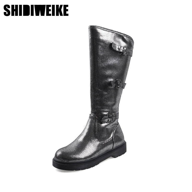 PU Leather Platform Shoes Women Fashion Belt Buckle Low Heel Knee High Boots Woman Waterproof Boots Mujer 2019 J544
PU Leather Platform Shoes Women Fashion Belt Buckle Low Heel Knee High Boots Woman Waterproof Boots Mujer 2019 J544