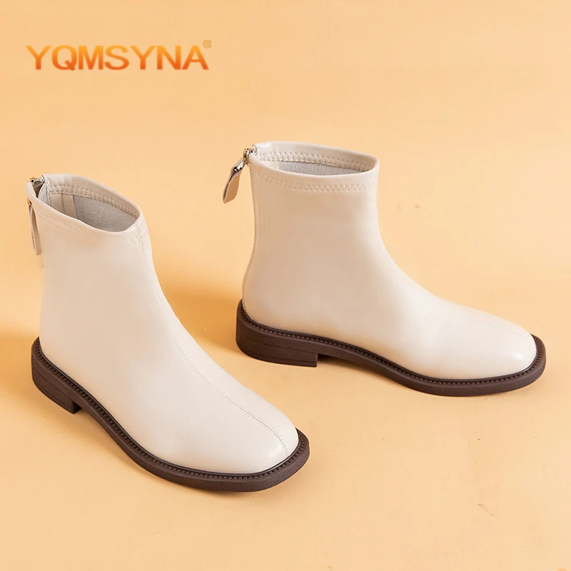 YQMSYNA Casual Women Work Boots Handmade Round Toe Square Heel Ankle Boots Concise Zipper Spring/Autumn Office Lady Shoes AS403
YQMSYNA Casual Women Work Boots Handmade Round Toe Square Heel Ankle Boots Concise Zipper Spring/Autumn Office Lady Shoes AS403