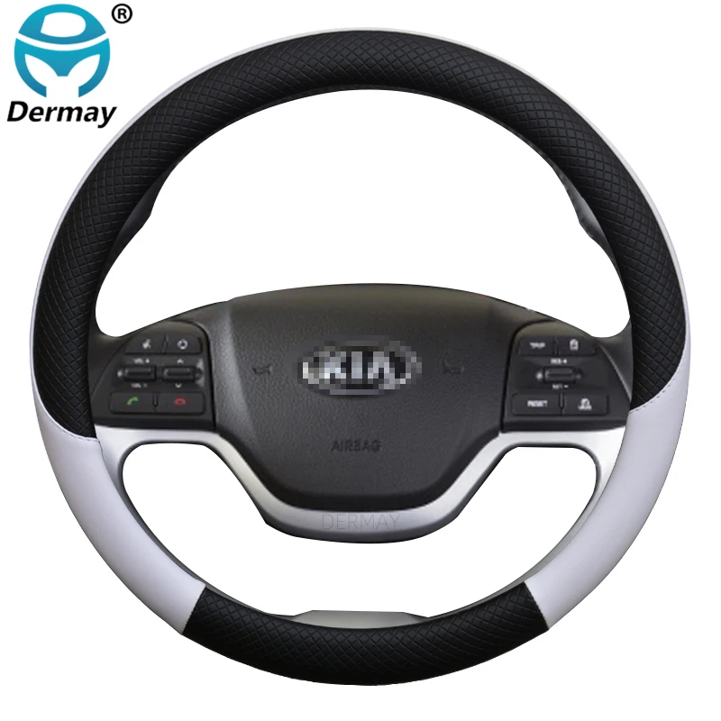 Для Kia Picanto Morning чехол рулевого колеса автомобиля кожа 100% кожа бренд Funda Volante Высокое качество авто аксессуары для интерьера
Для Kia Picanto Morning чехол рулевого колеса автомобиля кожа 100% кожа бренд Funda Volante Высокое качество авто аксессуары для интерьера