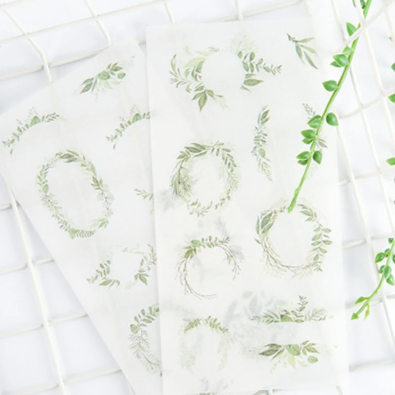 6 sheets / set Student handbook decoration stickers Creative Plant decorative scrapbook paper transparent stationery stickers
6 sheets / set Student handbook decoration stickers Creative Plant decorative scrapbook paper transparent stationery stickers