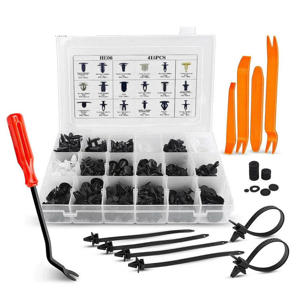 415PCS Auto Fastener Car Universal Bumper Fixed Clamp Push Type Clip Automobile Fastener Car Tools Accessories DROPSHIPPING
415PCS Auto Fastener Car Universal Bumper Fixed Clamp Push Type Clip Automobile Fastener Car Tools Accessories DROPSHIPPING