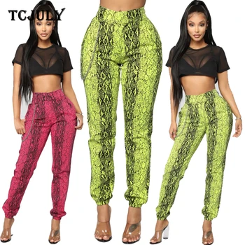 TCJULY New Design Snake Printed Casual Pants With Pockets Elastic High Waist Push Up Trousers Women Streetwear Slim Jogger Pants
TCJULY New Design Snake Printed Casual Pants With Pockets Elastic High Waist Push Up Trousers Women Streetwear Slim Jogger Pants
