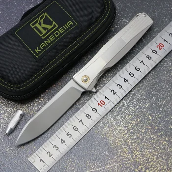 Kanedeiia customized P60 flipper folding knife S35VN blade titanium handle outdoor camping hunting pocket fruit knives EDC tools
Kanedeiia customized P60 flipper folding knife S35VN blade titanium handle outdoor camping hunting pocket fruit knives EDC tools