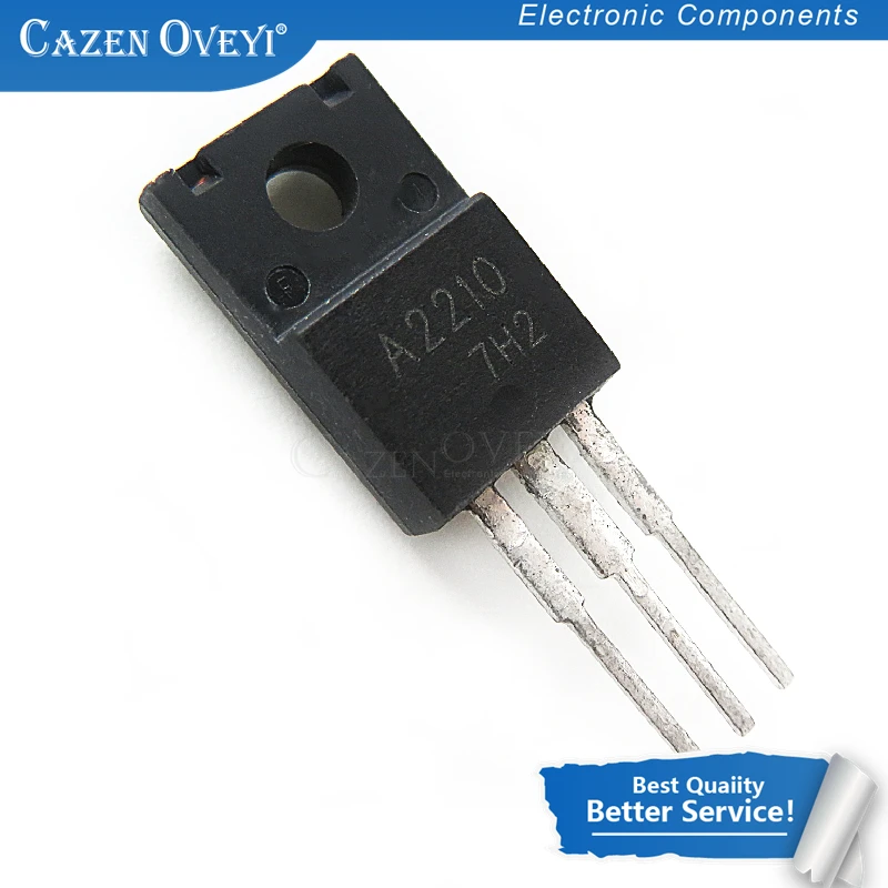 10 шт./лот A2210 C6082 TO-220F 5 пар (5 шт. 2SA2210 + 2SC6082) | Электронные компоненты и