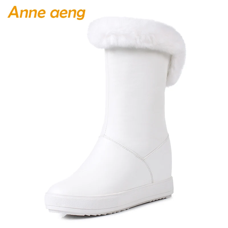 2019 New Winter Women Snow Boots Wedge Hidden Heel Round Toe Rabbit Fur Casual Women Platform Shoes White Warm Ankle Boots
2019 New Winter Women Snow Boots Wedge Hidden Heel Round Toe Rabbit Fur Casual Women Platform Shoes White Warm Ankle Boots