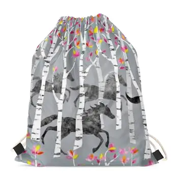 HYCOOL Running Horse Flower Pattern Gray Drawstring Bag Casual Outdoor Storage Pouch Outdoor Camping Backpack Women Bags Men
HYCOOL Running Horse Flower Pattern Gray Drawstring Bag Casual Outdoor Storage Pouch Outdoor Camping Backpack Women Bags Men