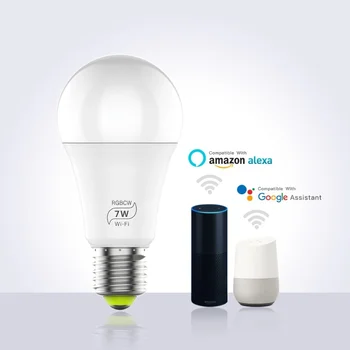 WIFI Control Super Bright Durable LED Bulb LED Lamp Smart Light Bulb for Google Home Bar Wake-Up Lights Wireless Party Bedroom
WIFI Control Super Bright Durable LED Bulb LED Lamp Smart Light Bulb for Google Home Bar Wake-Up Lights Wireless Party Bedroom