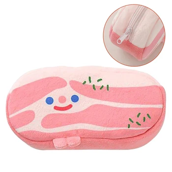 Cosmetic Bags Pork Belly Pattern Zebra Bacon Student Cute Female Personality Creative Funny Plush Pencil Case
Cosmetic Bags Pork Belly Pattern Zebra Bacon Student Cute Female Personality Creative Funny Plush Pencil Case