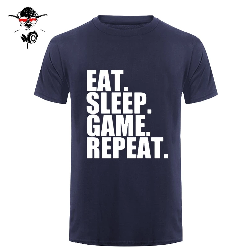 Funny Summer Style Eat Sleep Game Repeat Mens Gamer Funny T Shirt Custom Pattern cotton man T-shirt casual
Funny Summer Style Eat Sleep Game Repeat Mens Gamer Funny T Shirt Custom Pattern cotton man T-shirt casual