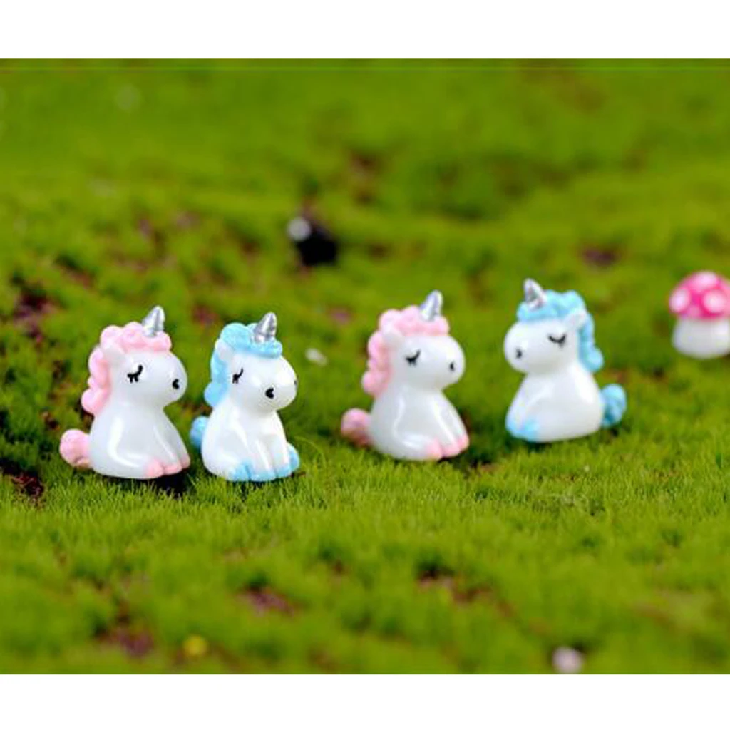 2Pcs Miniature Unicorn Figurine Mini Unicorn Miniature Fairy Garden Dollhouse Micro Landscape Ornaments Gift for Kids Toys 2Pcs Miniature Unicorn Figurine Mini Unicorn Miniature Fairy Garden Dollhouse Micro Landscape Ornaments Gift for Kids Toys