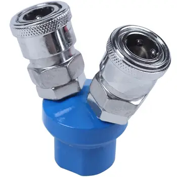 1/4BSP Female 2 Way Pass Quick Connect Coupler Air Hose Coupling Tool Silver+Blue
1/4BSP Female 2 Way Pass Quick Connect Coupler Air Hose Coupling Tool Silver+Blue