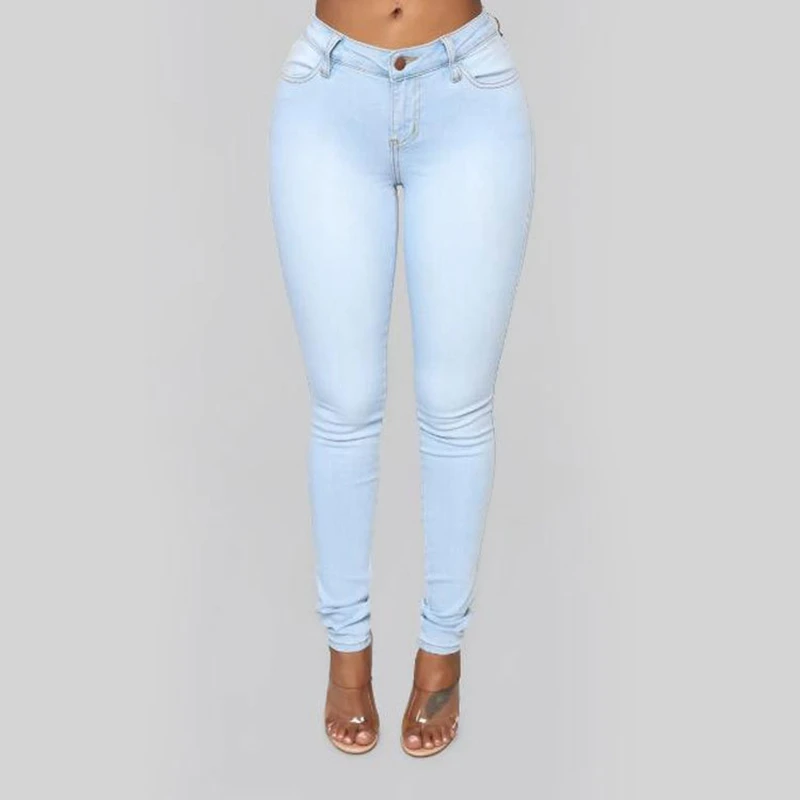 Summer Women casual Thin Denim jeans High Waist Jeans ladies push up Stretch Jeans plus size washed denim skinny pencil pants Summer Women casual Thin Denim jeans High Waist Jeans ladies push up Stretch Jeans plus size washed denim skinny pencil pants