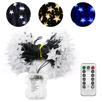 33FT 100LEDs Star Halloween String Lights 8 Lighting Modes Battery Operated Lights Remote Control for Window Party Decoration
33FT 100LEDs Star Halloween String Lights 8 Lighting Modes Battery Operated Lights Remote Control for Window Party Decoration