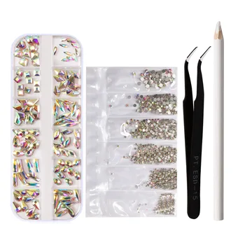 Multi-shapes Glass Crystal AB Rhinestones with Pick Up Tweezer and Rhinestones Picking Pen(120pcs Crystals+1728pcs rhinestones)
Multi-shapes Glass Crystal AB Rhinestones with Pick Up Tweezer and Rhinestones Picking Pen(120pcs Crystals+1728pcs rhinestones)