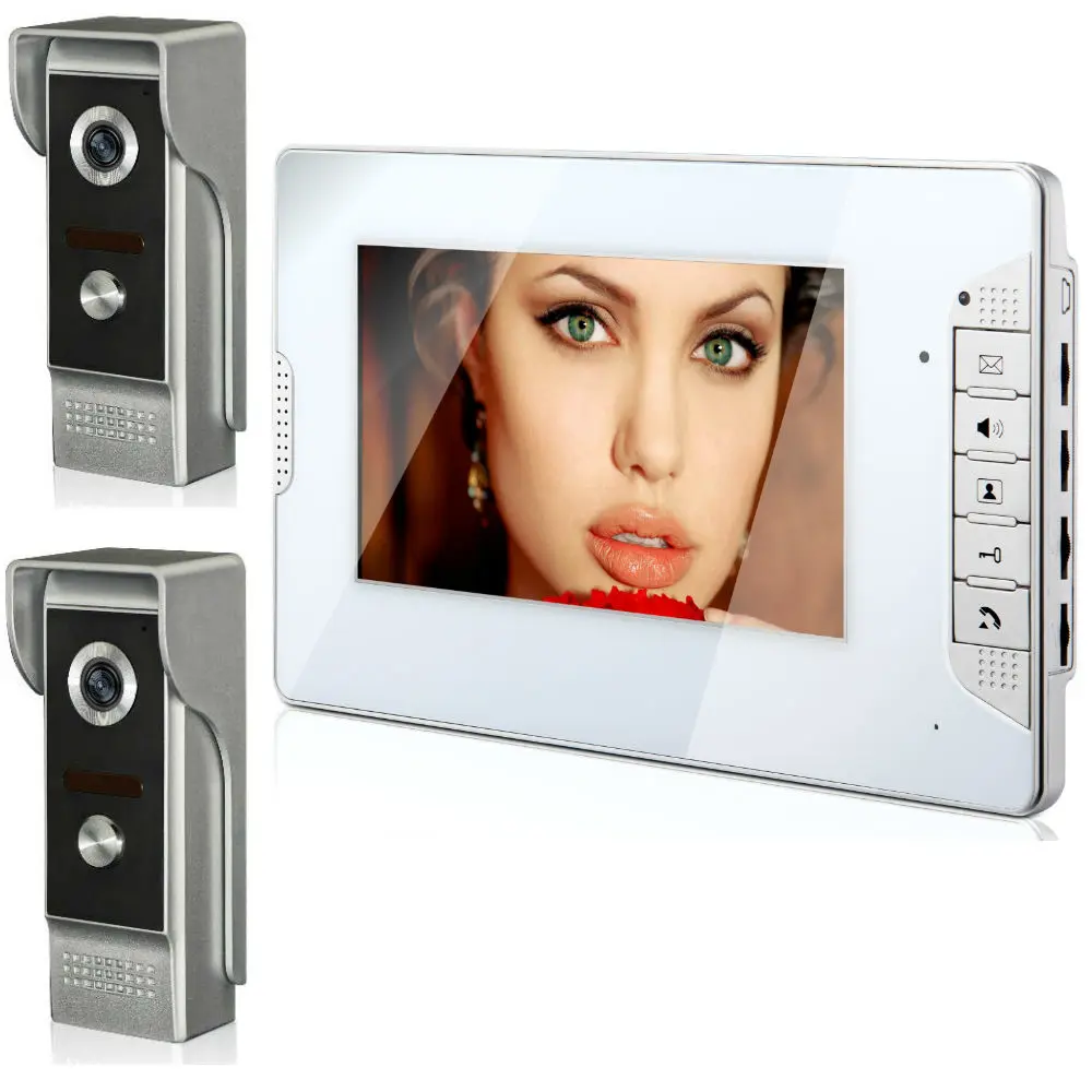 Video Door Intercom 7 Inch Monitor Wired Video Doorbell Door Phone Visual Speakerphone Intercom Entry System KIT
Video Door Intercom 7 Inch Monitor Wired Video Doorbell Door Phone Visual Speakerphone Intercom Entry System KIT