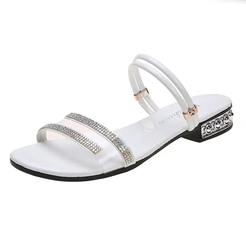 Fashion Casual Sandals Trend 2020 New Korean Version Of Sandals Rhinestone Wild low Heel Open Toe Slippers Beach Shoes
Fashion Casual Sandals Trend 2020 New Korean Version Of Sandals Rhinestone Wild low Heel Open Toe Slippers Beach Shoes