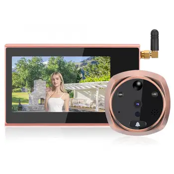 Doorbell Camera 4.3in High Definition 720P WiFi Video Door Viewer Doorbell IR Remote Intercom
Doorbell Camera 4.3in High Definition 720P WiFi Video Door Viewer Doorbell IR Remote Intercom