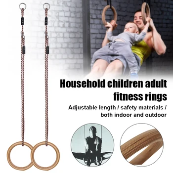 Wooden Ring Pull-ups Gymnastic Fitness Strength Training Exercise for Home H7JP
Wooden Ring Pull-ups Gymnastic Fitness Strength Training Exercise for Home H7JP