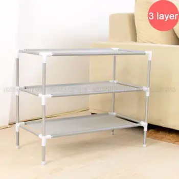 Simple Assembly 3 Tiers Non-woven Fabric Shoe Rack Gray Shoe Storage Cabinet Organizer For Home Dormitory Shoes
Simple Assembly 3 Tiers Non-woven Fabric Shoe Rack Gray Shoe Storage Cabinet Organizer For Home Dormitory Shoes