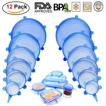 6 Pieces Tensile Lid for Airtight Container Stretchlidfda Bowl Cover Vacuum Cover Sealed Lids
6 Pieces Tensile Lid for Airtight Container Stretchlidfda Bowl Cover Vacuum Cover Sealed Lids