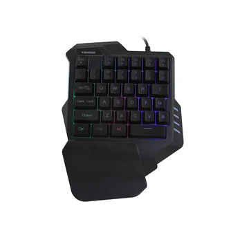 Computer Gamer Keyboard Backlit Ergonomic One Hand Wired Gaming Keybord With 1.5M USB Cable Small Mini PC Gamer Keypad For Mac
Computer Gamer Keyboard Backlit Ergonomic One Hand Wired Gaming Keybord With 1.5M USB Cable Small Mini PC Gamer Keypad For Mac