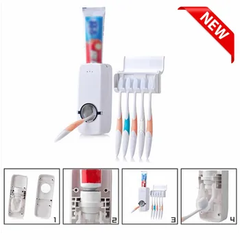 For Bathroom Tools Set Wall Mount Toothbrush Holder Automatic Toothpaste Dispenser Convenience Easy Use Toothpaste Accessories
For Bathroom Tools Set Wall Mount Toothbrush Holder Automatic Toothpaste Dispenser Convenience Easy Use Toothpaste Accessories