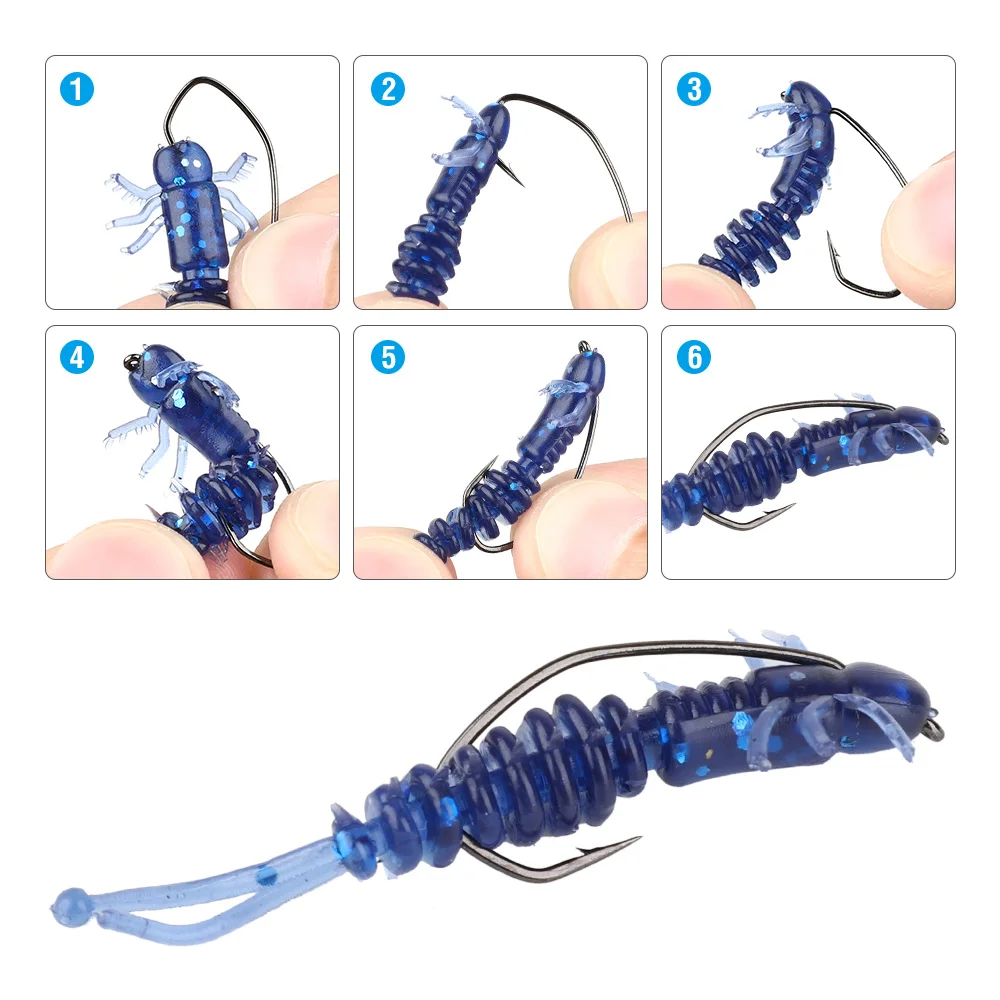 DONQL 20Pcslot Silicone Fishing Lure Artificial Silicone Soft Worm Swimbait 30mm 0.6g Jiging Fishing Bait Tackle Bass Soft Lures主图01 (4) - 副本