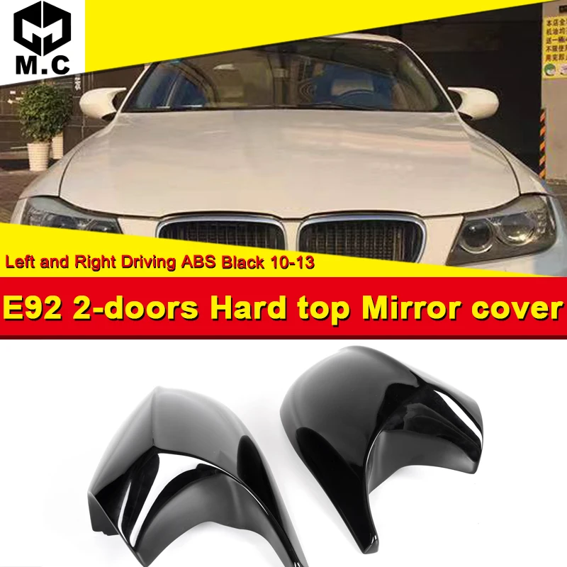 For BMW 3 Series Sedan E92 LCI Hard Top Mirror Cover Cap 1M Add on style ABS Gloss Black 1:1 Replacement M3 Look 1 Pair 2010-13
For BMW 3 Series Sedan E92 LCI Hard Top Mirror Cover Cap 1M Add on style ABS Gloss Black 1:1 Replacement M3 Look 1 Pair 2010-13