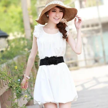 Fashion Wide Belt Women Cute Flower Decorated Stretchy Belt Solid Color Elegant Party Wedding Bridesmaid Retro Elastic Waistband 
Fashion Wide Belt Women Cute Flower Decorated Stretchy Belt Solid Color Elegant Party Wedding Bridesmaid Retro Elastic Waistband