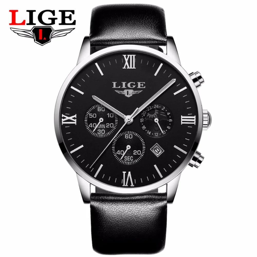 LIGE men's quartz chronograph watch men's luxury business waterproof sports quartz men's watch men's dress clock relojes hombre
LIGE men's quartz chronograph watch men's luxury business waterproof sports quartz men's watch men's dress clock relojes hombre