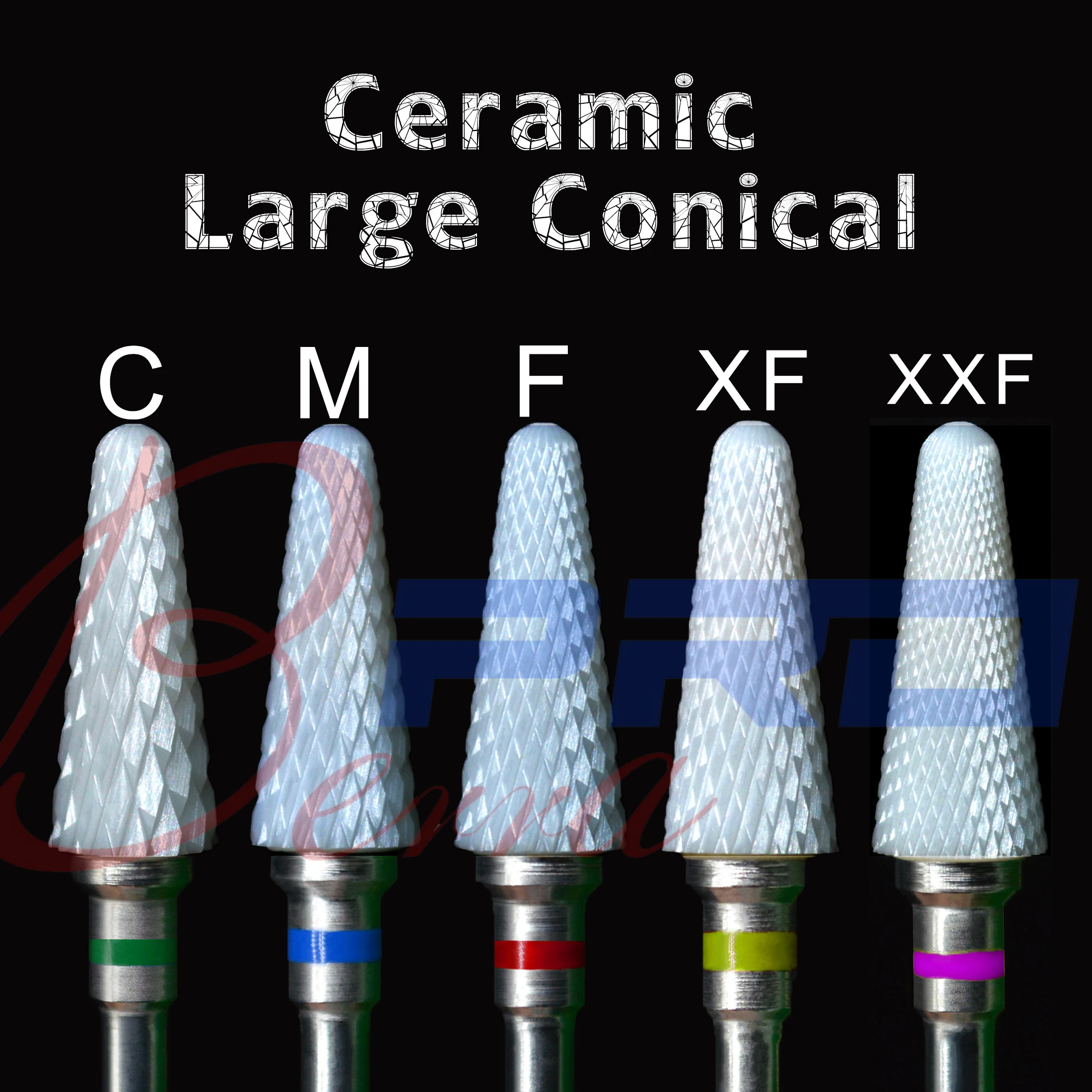 Proberra Conical ceramic Milling Cutter For Manicure nail drill bits Pedicure Milling Cutter 
Proberra Conical ceramic Milling Cutter For Manicure nail drill bits Pedicure Milling Cutter