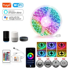 5050 Led Lights Strip RGB 12V WIFI Controller 5050 Led Lamp Fairy Light Tv Ambilight Work With Alexa Tuya Magic Home
5050 Led Lights Strip RGB 12V WIFI Controller 5050 Led Lamp Fairy Light Tv Ambilight Work With Alexa Tuya Magic Home