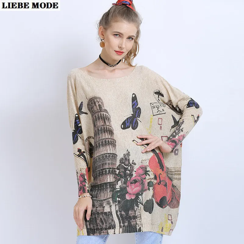 2020 Autumn Oversized Long Sweater Women Elegant Printed Jumper Pullovers Harajuku Sweaters Woman Loose Knitted Tops Shirts
2020 Autumn Oversized Long Sweater Women Elegant Printed Jumper Pullovers Harajuku Sweaters Woman Loose Knitted Tops Shirts