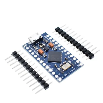 Pro Micro ATmega32U4 5V 16MHz Replace ATmega328 For Arduino Pro Mini With 2 Row Pin Header For Leonardo Mini Usb Interface
Pro Micro ATmega32U4 5V 16MHz Replace ATmega328 For Arduino Pro Mini With 2 Row Pin Header For Leonardo Mini Usb Interface