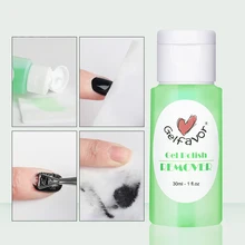 NOVA 30ml Removedores de Unha Polonês Gel Rápida Explosão UV Gel Verniz Acrílico Transparente Líquido de Limpeza Pincéis Para Nail Art pó TSLM1(China)