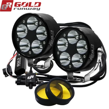 GOLDRUNWAY GR-50XL 50W U3 LED Headlight Motorcycle Driving Fog Spot Bulb Light+Switch+Yellow lenses
GOLDRUNWAY GR-50XL 50W U3 LED Headlight Motorcycle Driving Fog Spot Bulb Light+Switch+Yellow lenses