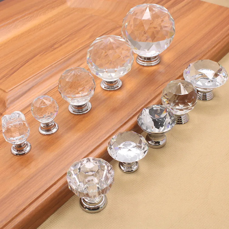 4 Pcs/Lot Crystal Handle Single Hole Diamond Ball Glass K9 Transparent 30mm Drawer Door Manufacturer
4 Pcs/Lot Crystal Handle Single Hole Diamond Ball Glass K9 Transparent 30mm Drawer Door Manufacturer