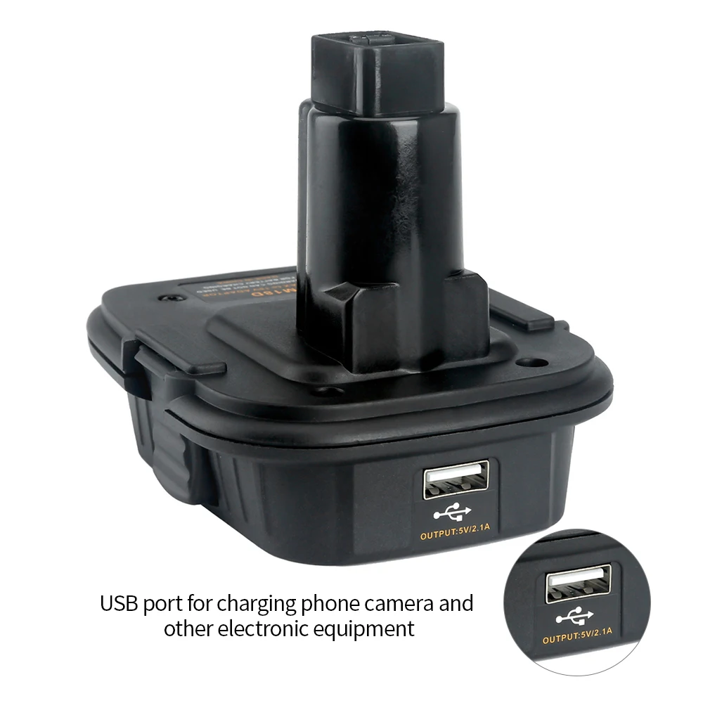 DM18D Battery Converter Adapter with USB Port Convert 20V Li-Ion Battery Milwaukee M18 to 18V NiCad NiMh Battery DC9096
DM18D Battery Converter Adapter with USB Port Convert 20V Li-Ion Battery Milwaukee M18 to 18V NiCad NiMh Battery DC9096