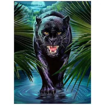 Full Drill 5D Diamond Mosaic Cross-Stitch Kit Black Panther Painting Elegant for Handmade 
Full Drill 5D Diamond Mosaic Cross-Stitch Kit Black Panther Painting Elegant for Handmade