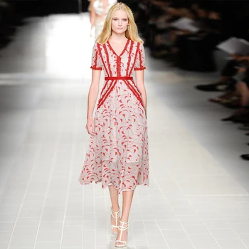 Gedivoen Summer Fashion Designer Vintage Dress Women Short Sleevs Floral Print Patchwork Chiffon Elegant Knee Length Dresses
Gedivoen Summer Fashion Designer Vintage Dress Women Short Sleevs Floral Print Patchwork Chiffon Elegant Knee Length Dresses