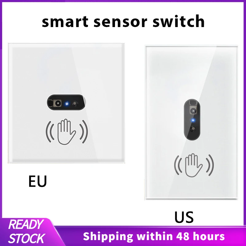 Smart Infrared Sensor Switch ON/Off No Touch Contactless Switches Door Release Exit Button With LED Indication Wall Light | Обустройство