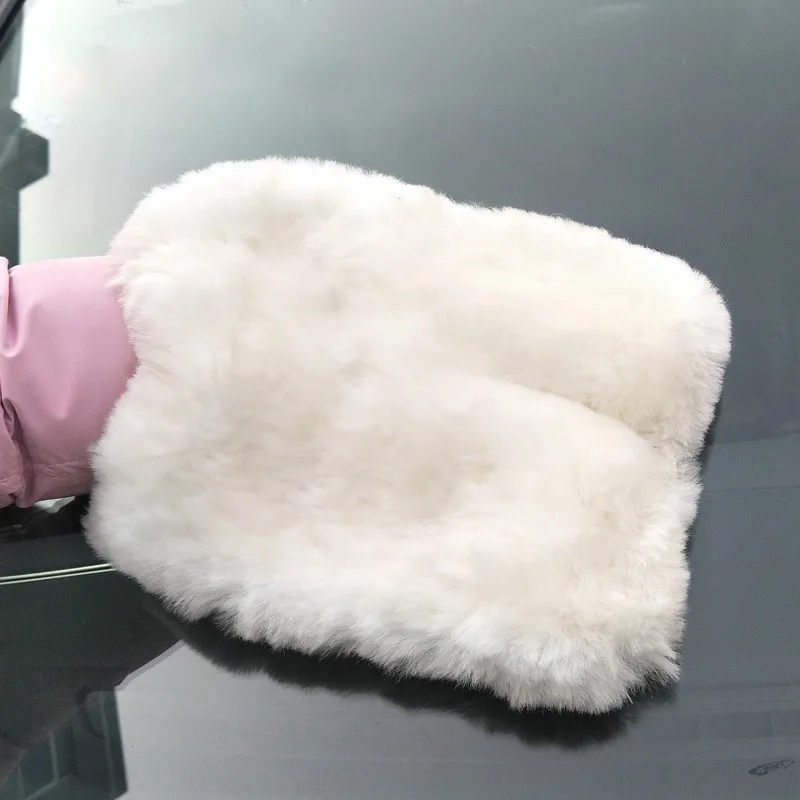 

1pcs Double-sided multi-functional car-cleaning gloves plump velvet thicker absorbent high-density wool-cleaning gloves